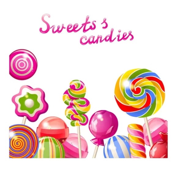 Pegatinas de caramelos